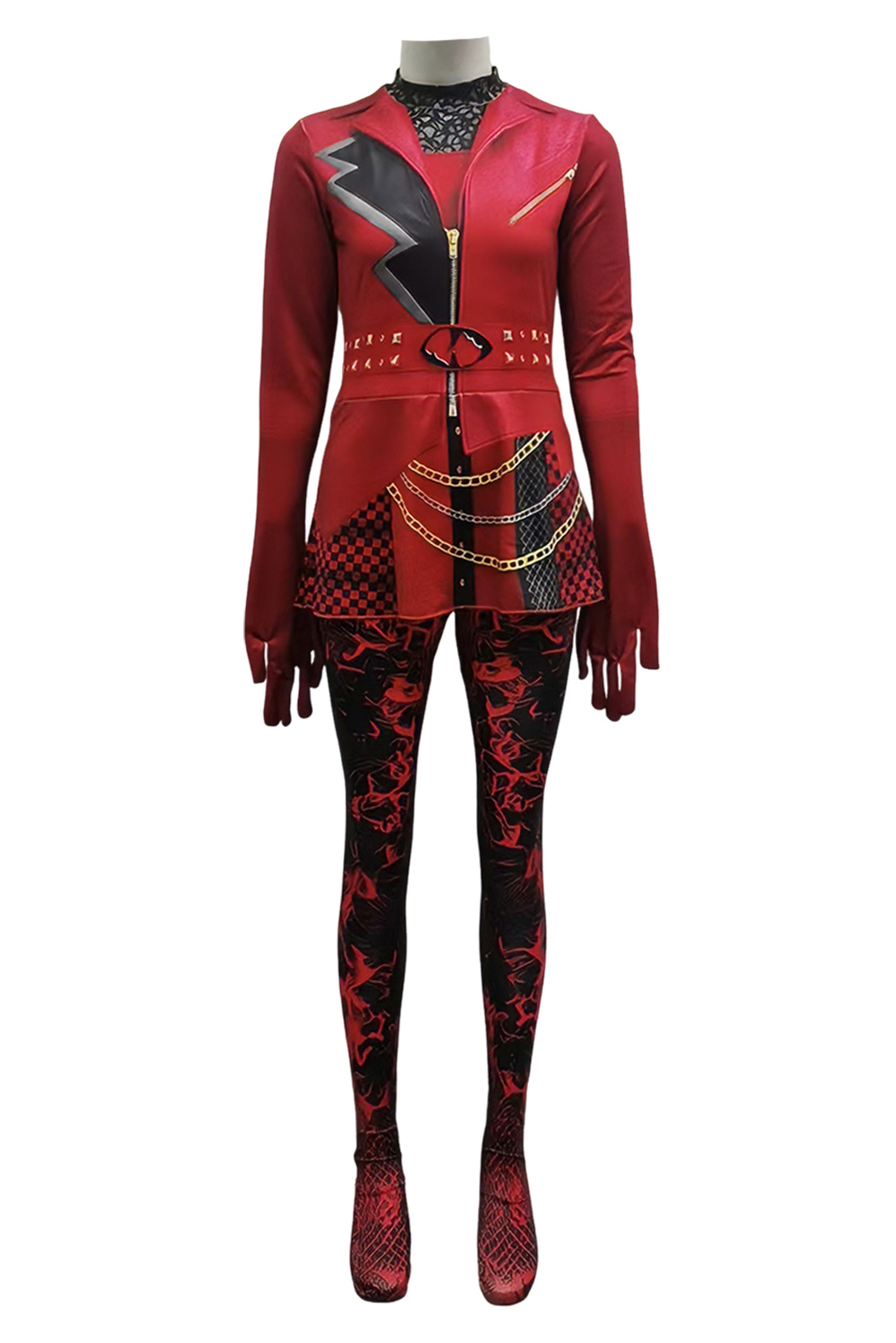Descendants Red Women Red Outfit Halloween Carnival Cosplay Costume