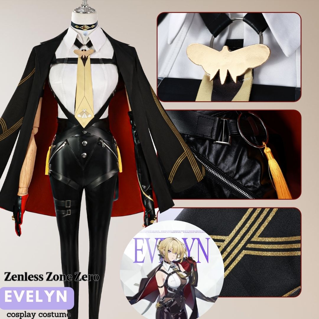 Zenless Zone Zero Evelyn Fullset Outfits Halloween Carnival Party Cosplay Costume