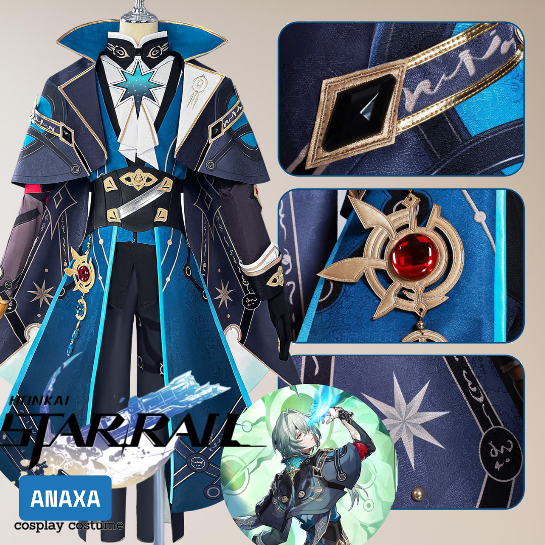 Honkai: Star Rail Anaxa Fullset Outfits Halloween Carnival Party Cosplay Costume