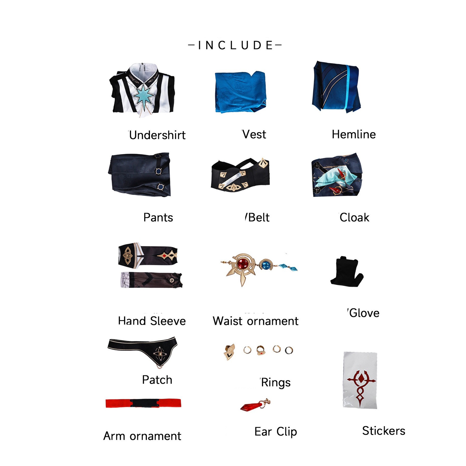 Honkai: Star Rail Anaxa Fullset Outfits Halloween Carnival Party Cosplay Costume