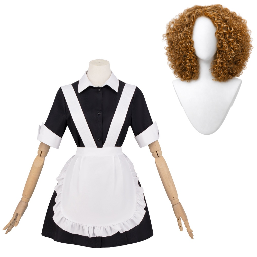 The Rocky Horror Show Magenta Maid Women Maid Uniform Outfits Halloween Carnival Cosplay Costume