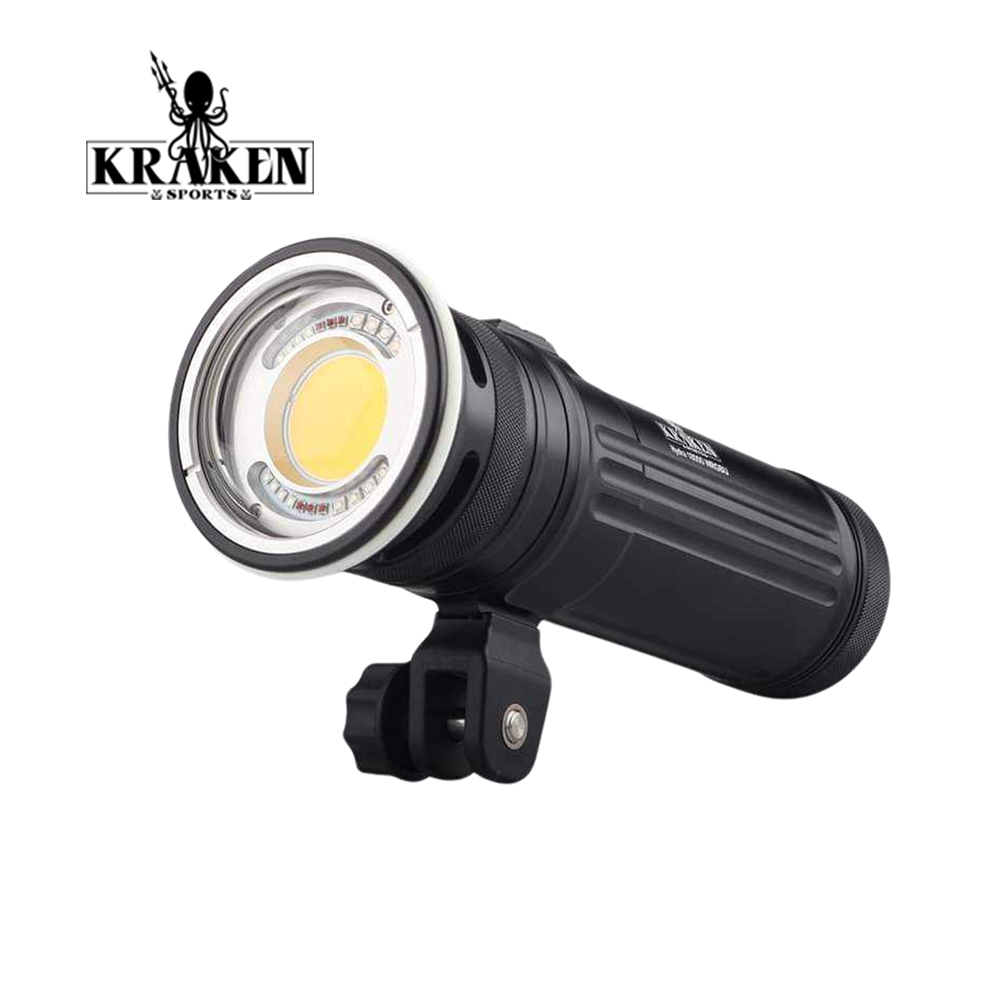 Kraken Hydra 18000 lumens multifunctional diving flashlight with multi-color UV light