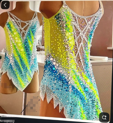 LIUHUO Rhythmic Gymnastics Leotards JC  |   Crystal Competition Gymnastics Costume for Girls & Women