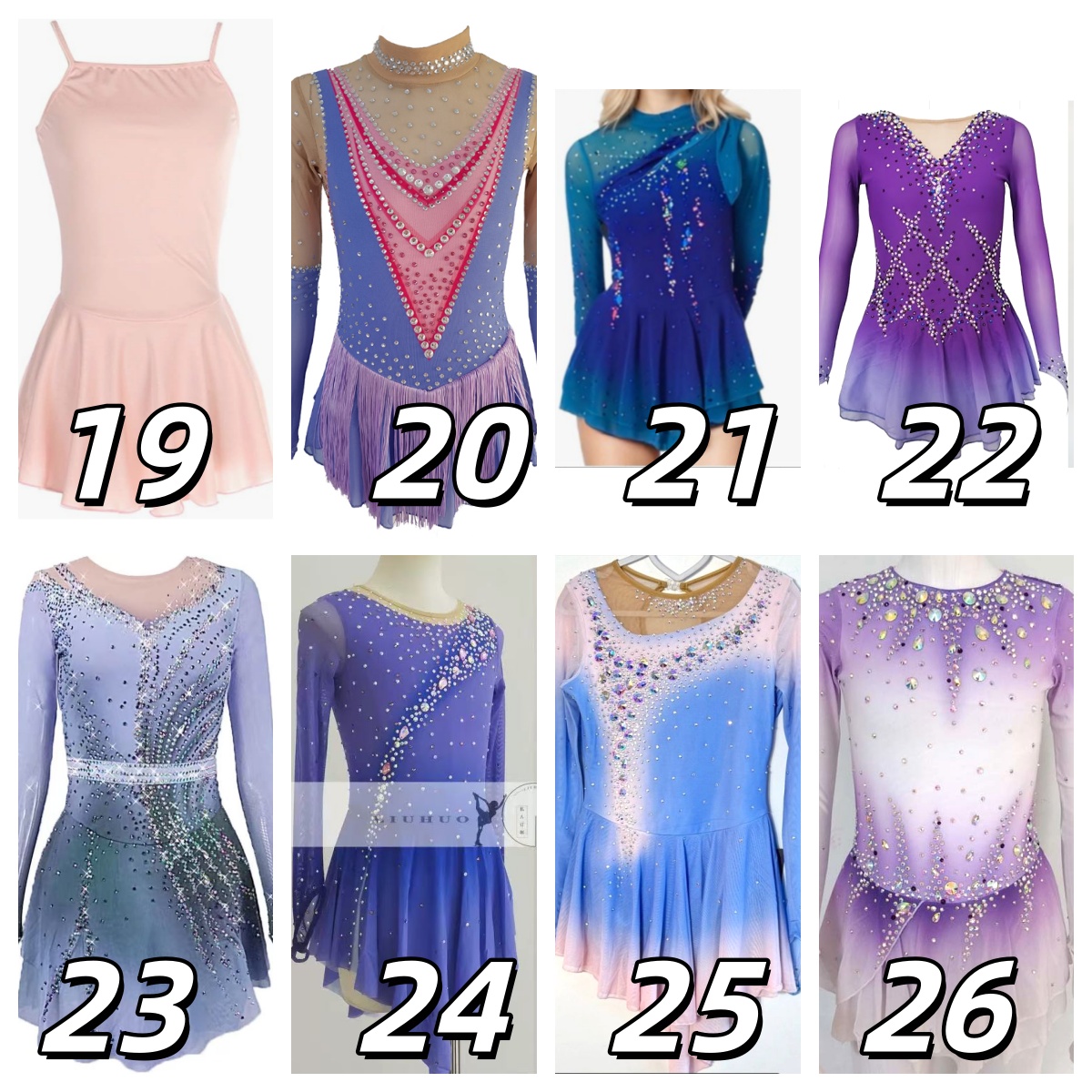  Size Adult Small & LIUHUO Ready to Ship Ice Figure Skating Dress Girls Women 