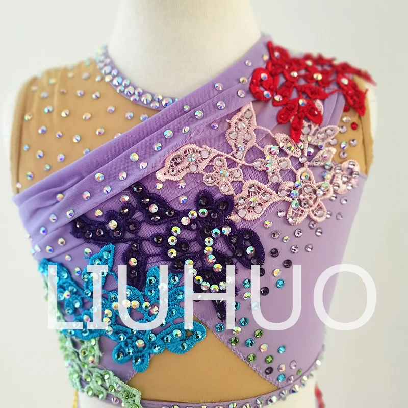 LIUHUO Lyrical Dancing Dress for Performance Color Pole Skirt Factory Customize