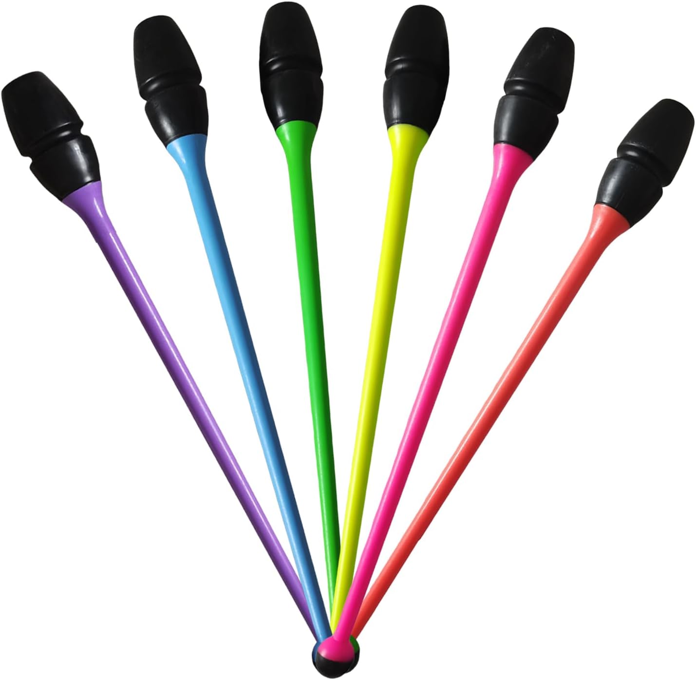 LIUHUO Rhythmic Gymnastics Clubs Bars Rubber Material Suitable Competitions Performances Six Colours Three Sizes Couple