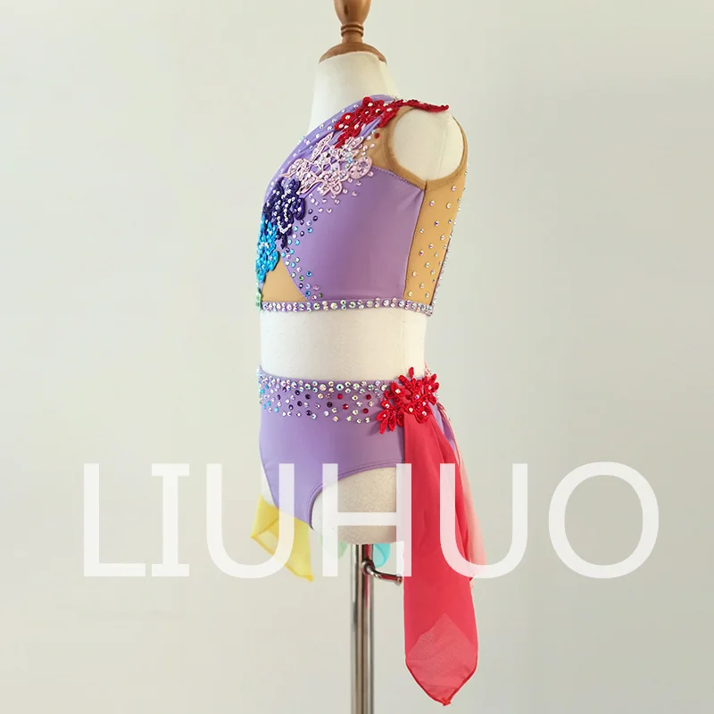 LIUHUO Lyrical Dancing Dress for Performance Color Pole Skirt Factory Customize
