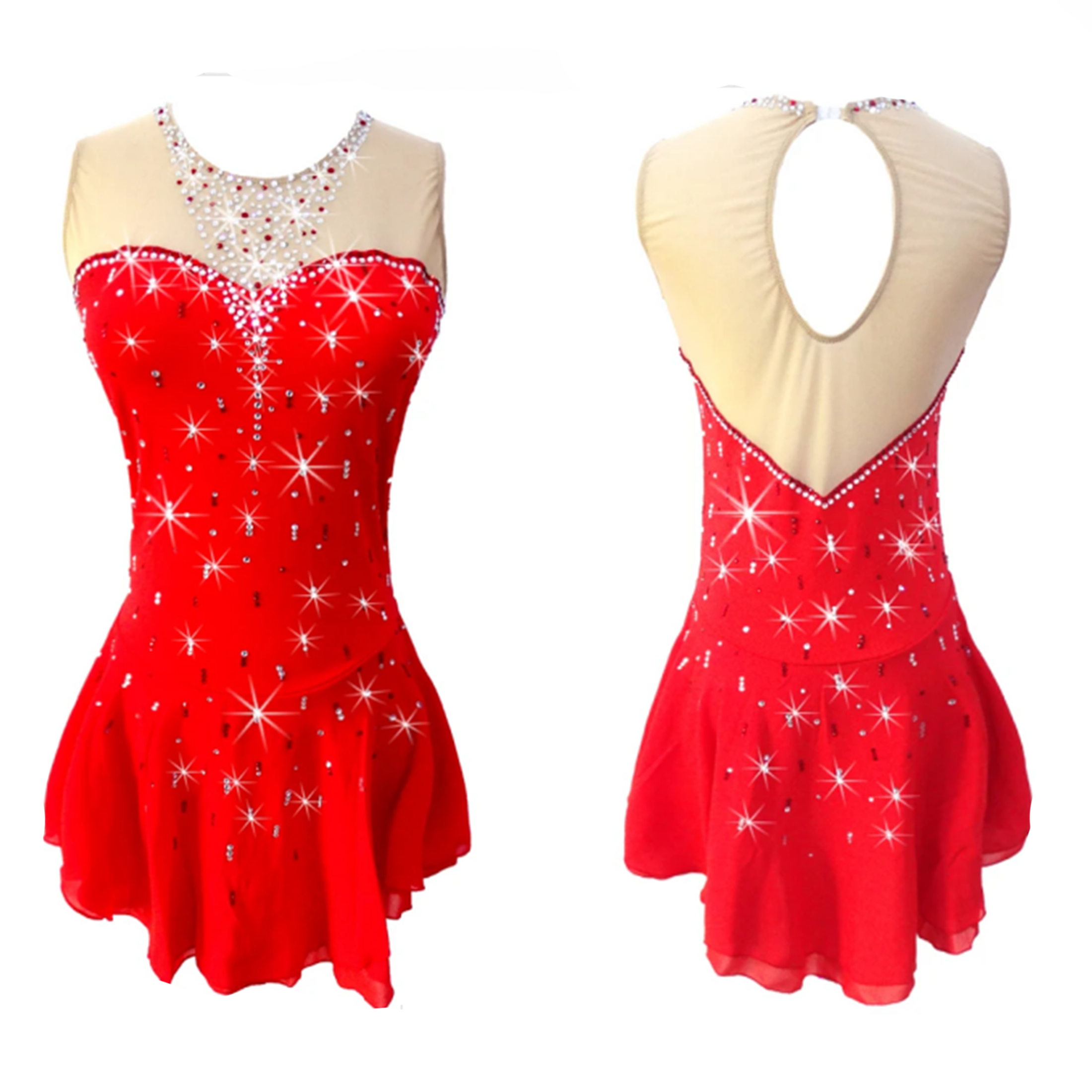 M LH Discounted Figure Skating Dress-LIUHUO