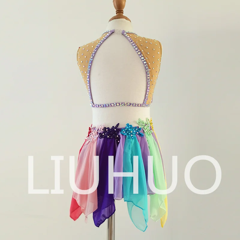 LIUHUO Lyrical Dancing Dress for Performance Color Pole Skirt Factory Customize