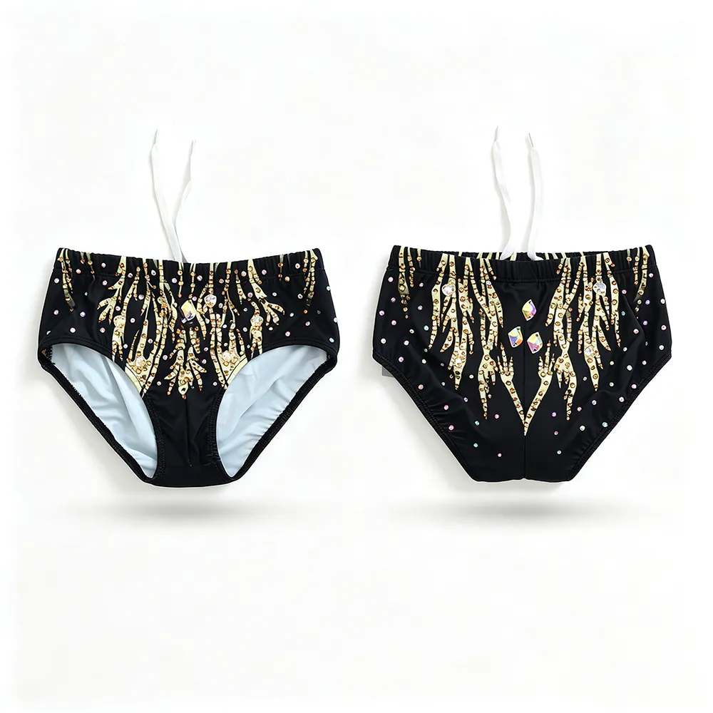 LIUHUO Men's Artistic Swimming Briefs  | Customizable Professional Synchronized Swimming Trunks for Boys