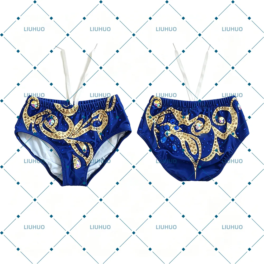 LIUHUO Men's Artistic Swimming Briefs  | Customizable Professional Synchronized Swimming Trunks for Boys