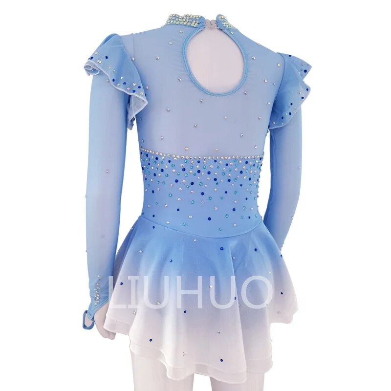 knee length dresses for ladies Figure Skating Dress #SD038 – Skating Spirit main image 0