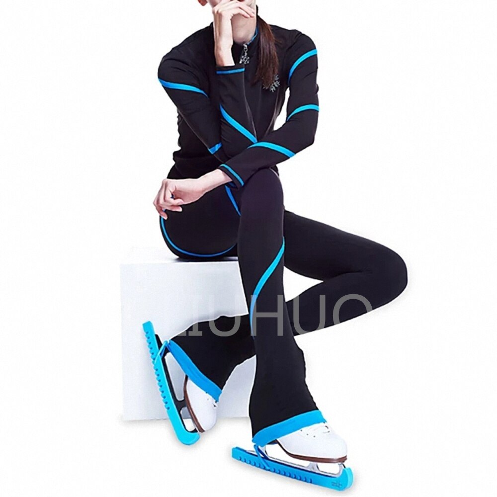  LIUHUO Figure Skating Pants Girls Training Wear Quality  Crystals Black Child Skating Leggings : Clothing, Shoes & Jewelry