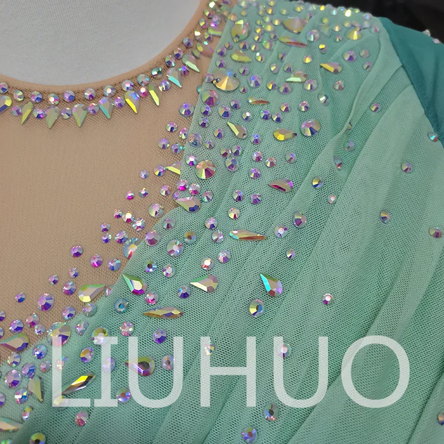 LIUHUO Ice Figure Skating Dress Girls Women Teens Stretchy Spandex Competition Wholesale