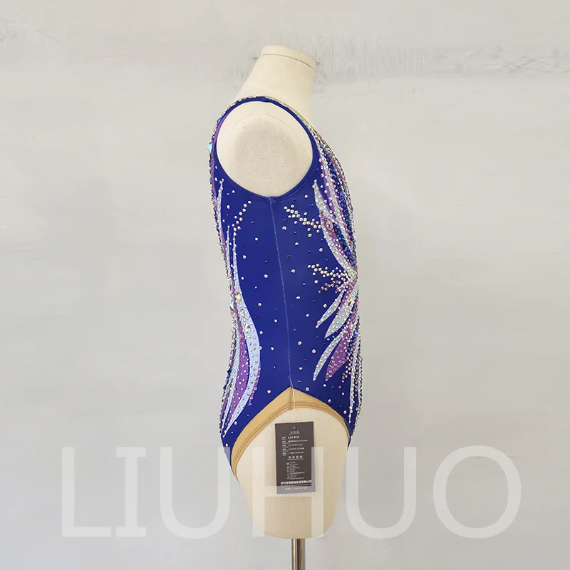 Synchronized Swimming Suit With Rhinestones Swimsuit Girls