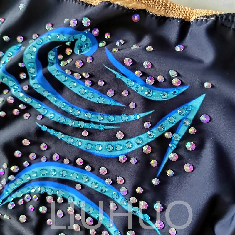 LIUHUO Leotards Girls Synchronized Swimming Suits Team