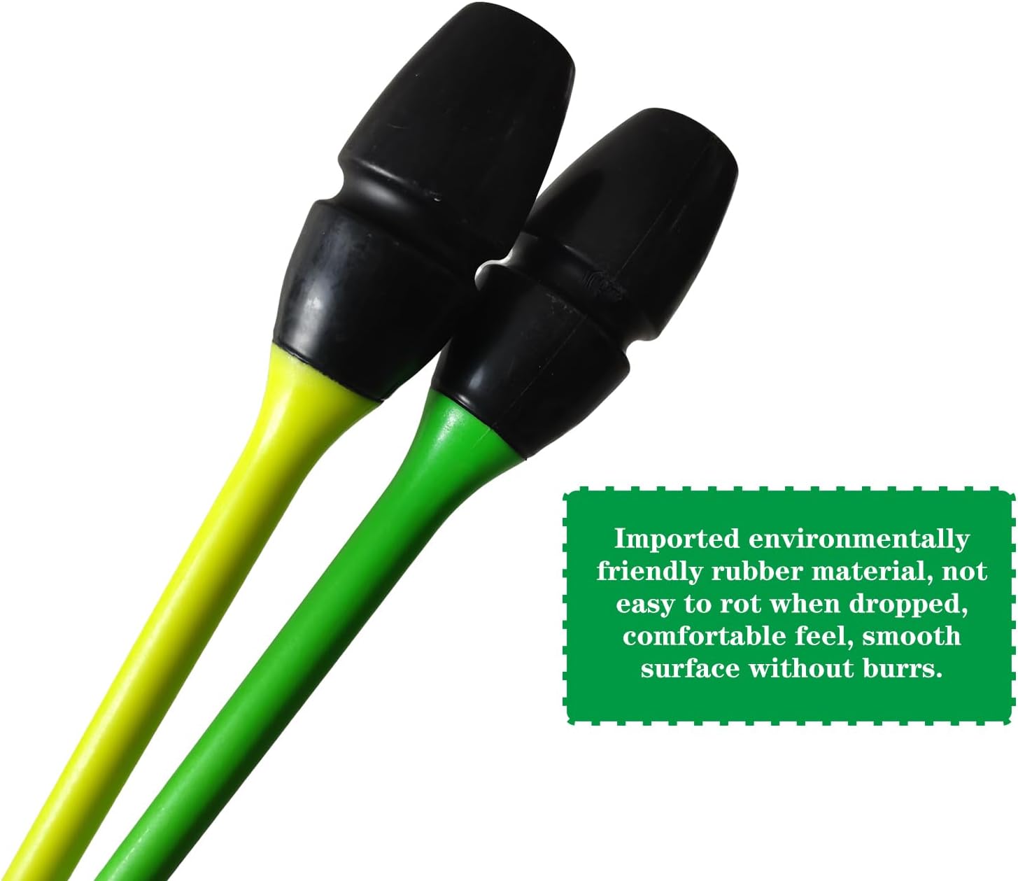 LIUHUO Rhythmic Gymnastics Clubs Bars Rubber Material Suitable Competitions Performances Six Colours Three Sizes Couple