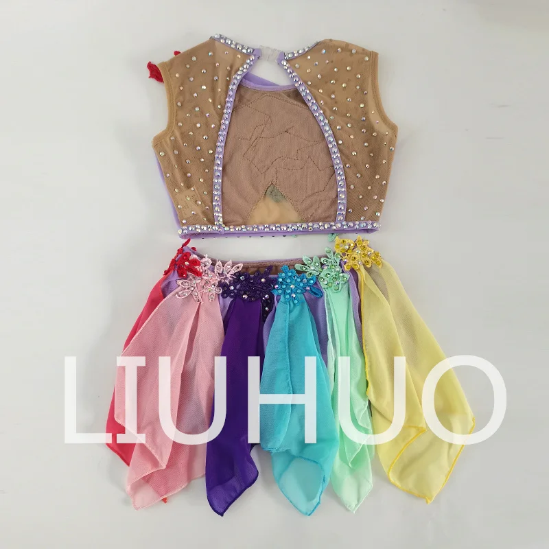 LIUHUO Lyrical Dancing Dress for Performance Color Pole Skirt Factory Customize