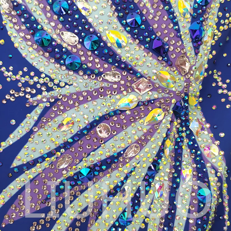 Synchronized Swimming Suit With Rhinestones Swimsuit Girls