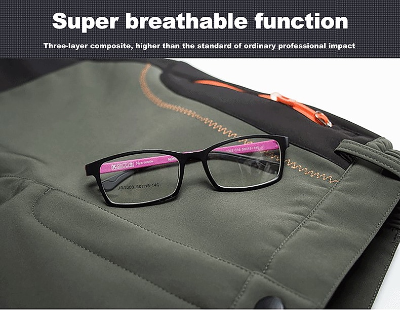 Men's Fleece Lined Pants Waterproof Hiking Pants Trousers Softshell Pants Winter Outdoor Thermal Warm Windproof Fleece Lining Pants / Trousers Bottoms Army Green Gray Black Hunting Fishing Climbing