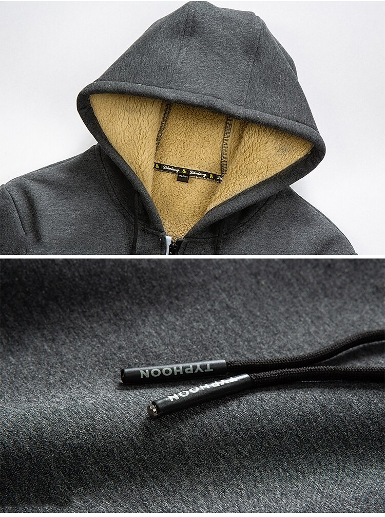 Men's Hoodie Jacket Hiking Windbreaker Hiking Fleece Jacket Outdoor Windproof Warm Breathable Lightweight Outerwear Winter Jacket Trench Coat Fishing Climbing Running Wine Red Army Green Navy Blue