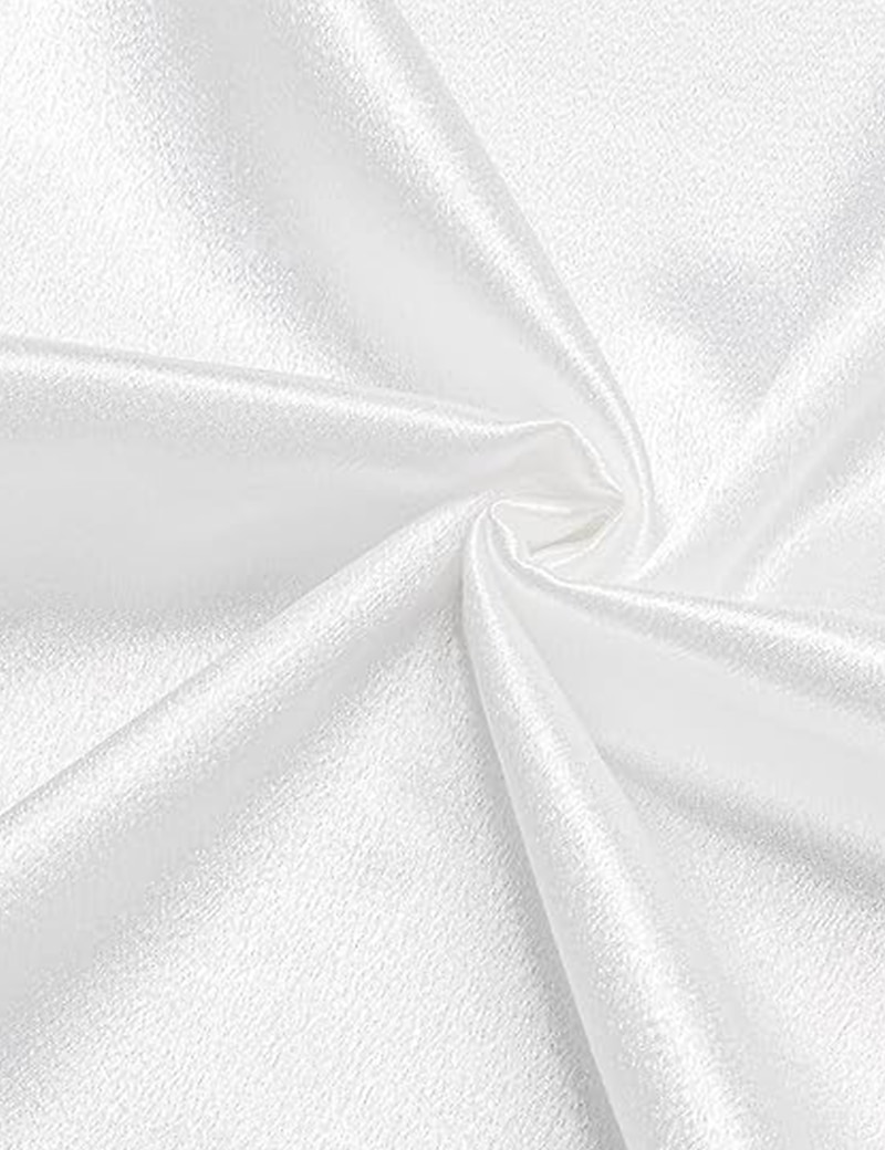 Men's Trousers Dress Pants Silk Like Satin Pants Suit Pants Pocket Straight Leg Plain Breathable Full Length Wedding Party Business Fashion Streetwear Black White Inelastic