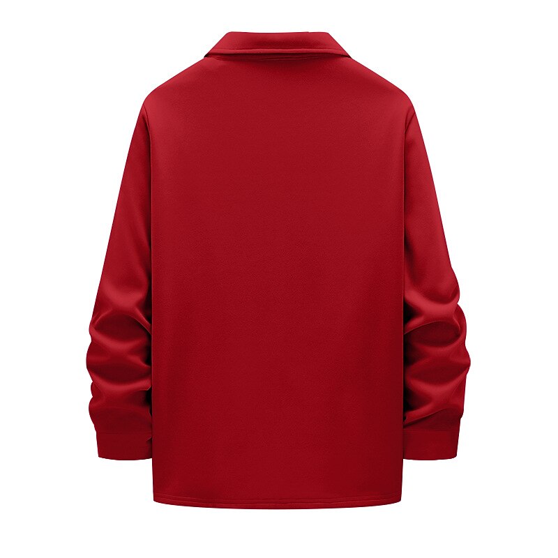 Men's Lightweight Jacket Cargo Jacket Casual Jacket Vacation Daily Warm Pocket Spring Fall Plain Fashion Classic Lapel Regular Black Red Khaki Light Grey Dark Gray Jacket