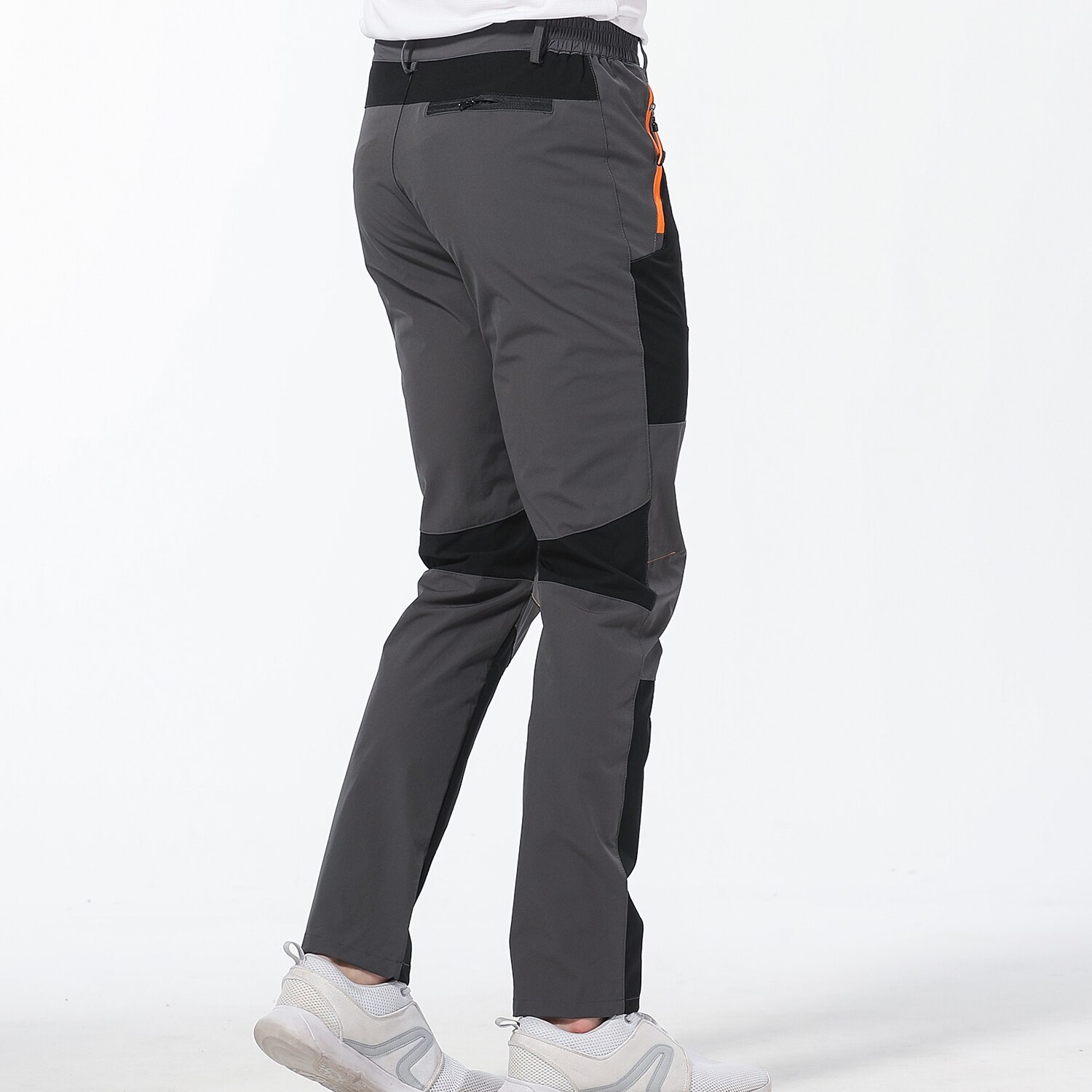 Men's Cargo Pants Hiking Pants Work Pants Trousers Safari Outdoor Pants Water Resistant Windproof Quick Dry Stretch 3 Zipper Pocket Elastic Waist Bottoms Black Khaki Army Green Climbing