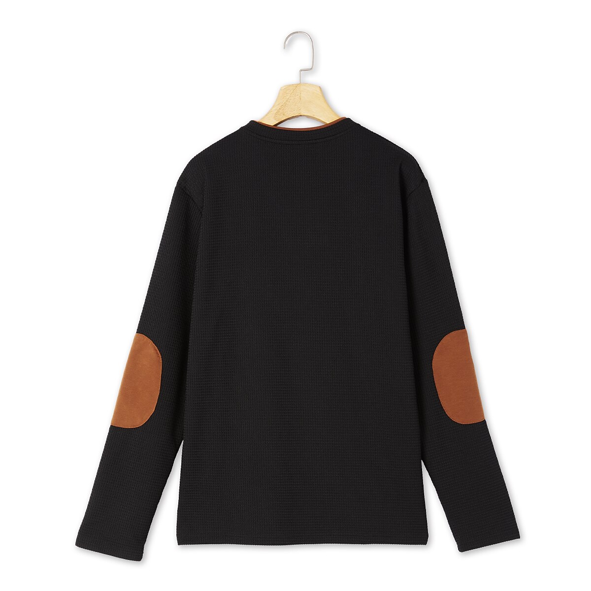 Men's Waffle Tee Waffle Henley Shirt Long Sleeve V Neck Spring &  Fall Solid Color Fashion Basic Fake two piece Street Casual Sports Black White Burgundy Top Tee for Men