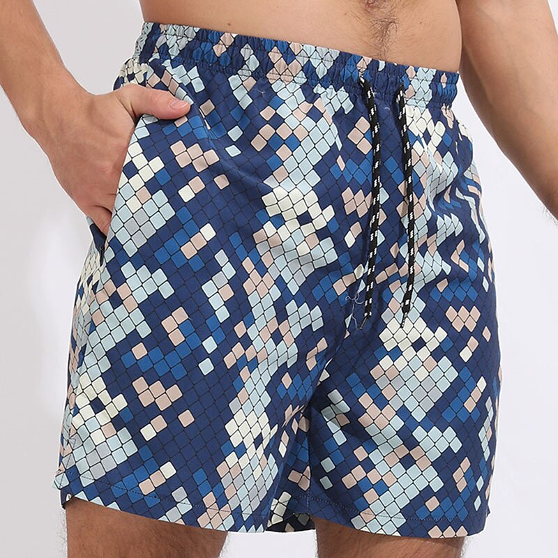 Men's Board Shorts Swim Shorts Swim Trunks Drawstring With Compression Liner Gradient Graphic Prints Quick Dry Surfing Casual Holiday Hawaiian Boho 1 5