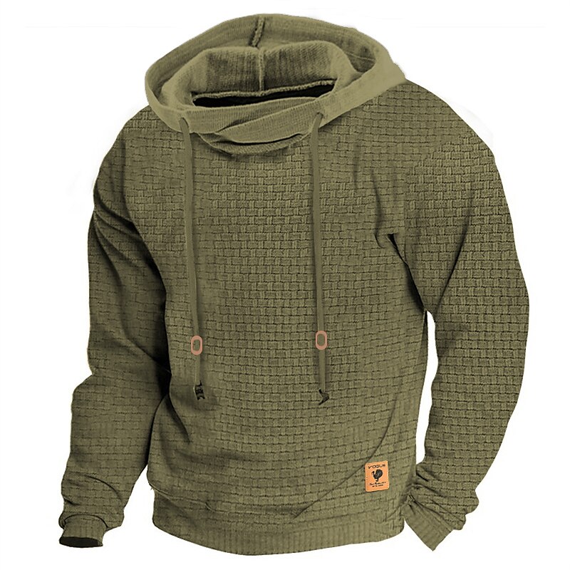 Men's Hoodie Black White Army Green Red Navy Blue Hooded Plain Sports & Outdoor Daily Sports Basic Designer Casual Spring &  Fall Clothing Apparel Hoodies Sweatshirts  Long Sleeve