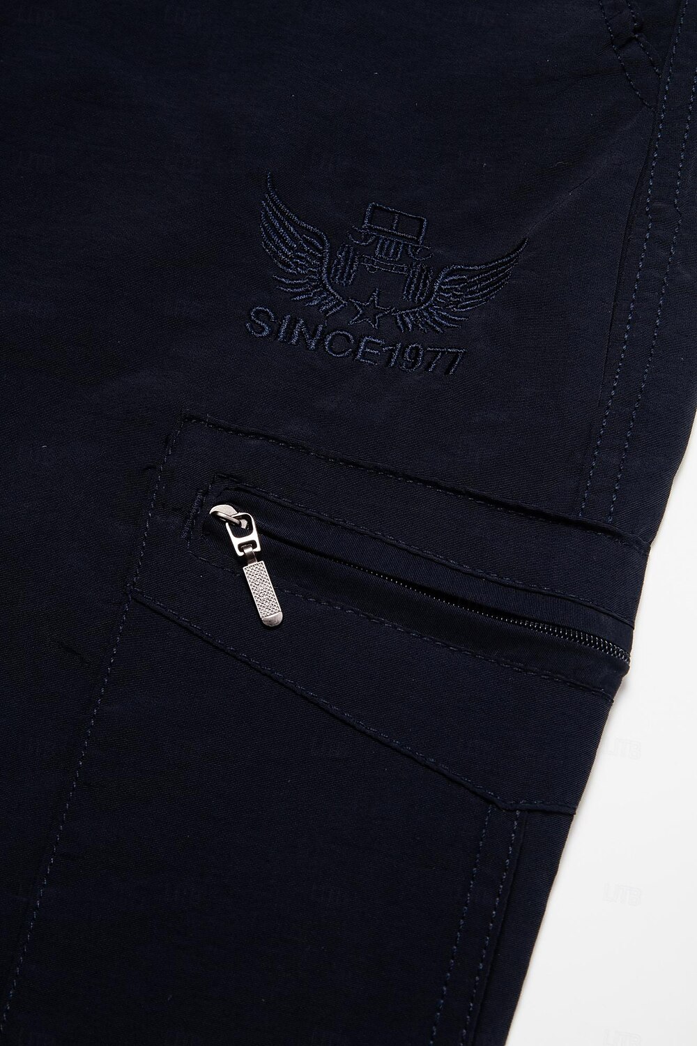 Men's Cargo Pants Cargo Trousers Embroidered Elastic Waist Solid Color Ripstop Breathable Work Streetwear Stylish Casual Black Army Green