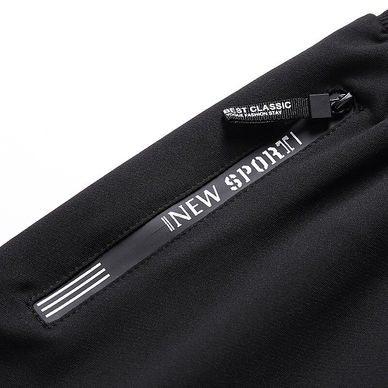 Men's Sweatpants Fleece Lined Pants Winter Outdoor Thermal Warm Windproof Breathable Lightweight Bottoms Thickened beam mouth black Thickened straight black Fishing Climbing Camping / Hiking / Caving