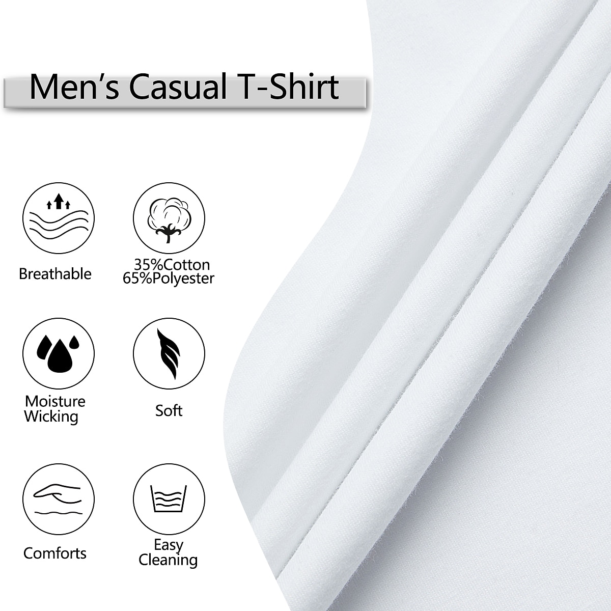 Men's T Shirt Short Sleeve V Neck Summer Plain Fashion Classic Comfortable V Neck Casual Sports Holiday Light Blue Dark Brown Black Top Tee for Men