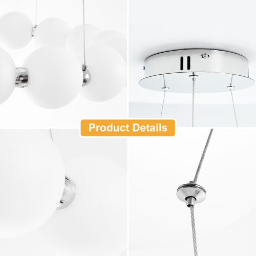 Acrylic Dimmable LED Cylinder Chandelie