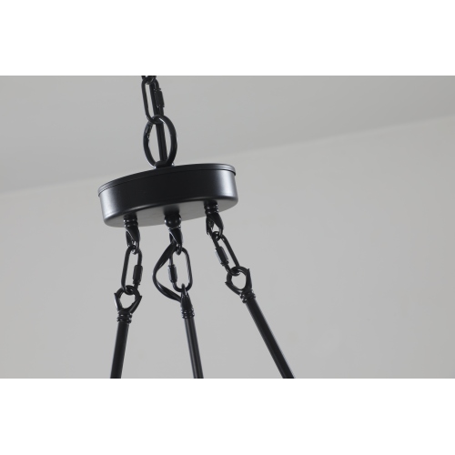 26 Light Metal Ring Chandelier
