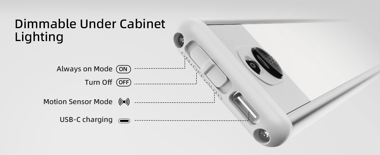 Dimmable Under Cabinet Lighting