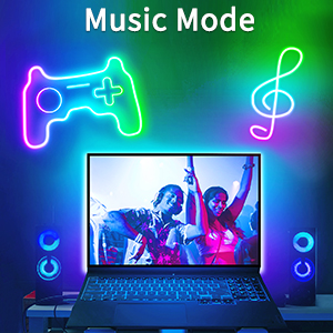 Led neon strip light 100ft Music synchronization