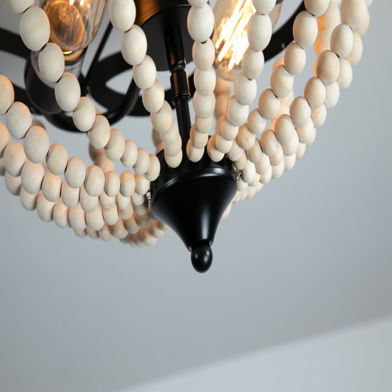 Customized Handmade Log Elegant Vintage Style, All Brass, Indoor Ceiling Pendant 12.6" (Black)