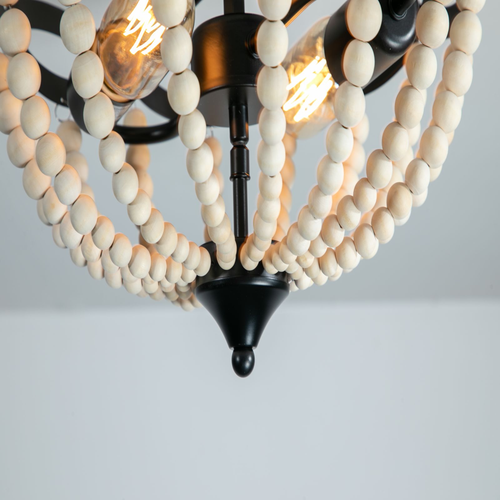 Customized Handmade Log Elegant Vintage Style, All Brass, Indoor Ceiling Pendant 12.6" (Black)