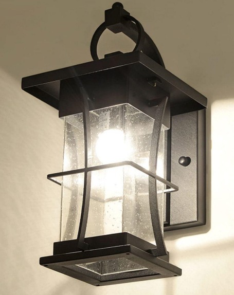 4 set Kichler Tournai 46" 4 Light Outdoor Wall Light with Clear Seeded Glass in Londonderry