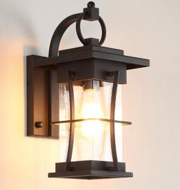 4 set Kichler Tournai 46" 4 Light Outdoor Wall Light with Clear Seeded Glass in Londonderry