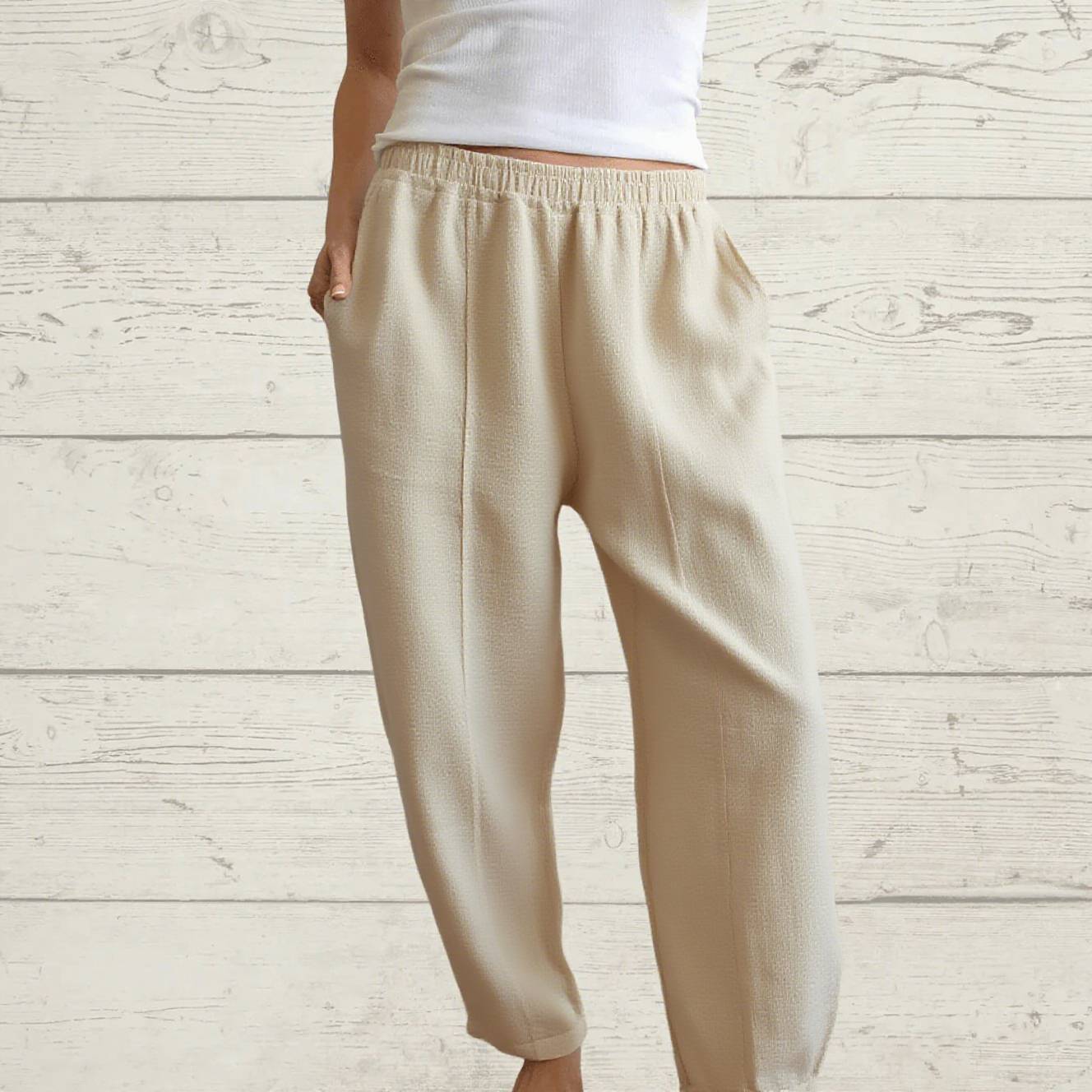 Women's Summer Casual Linen Wide Leg Buttoned Pants