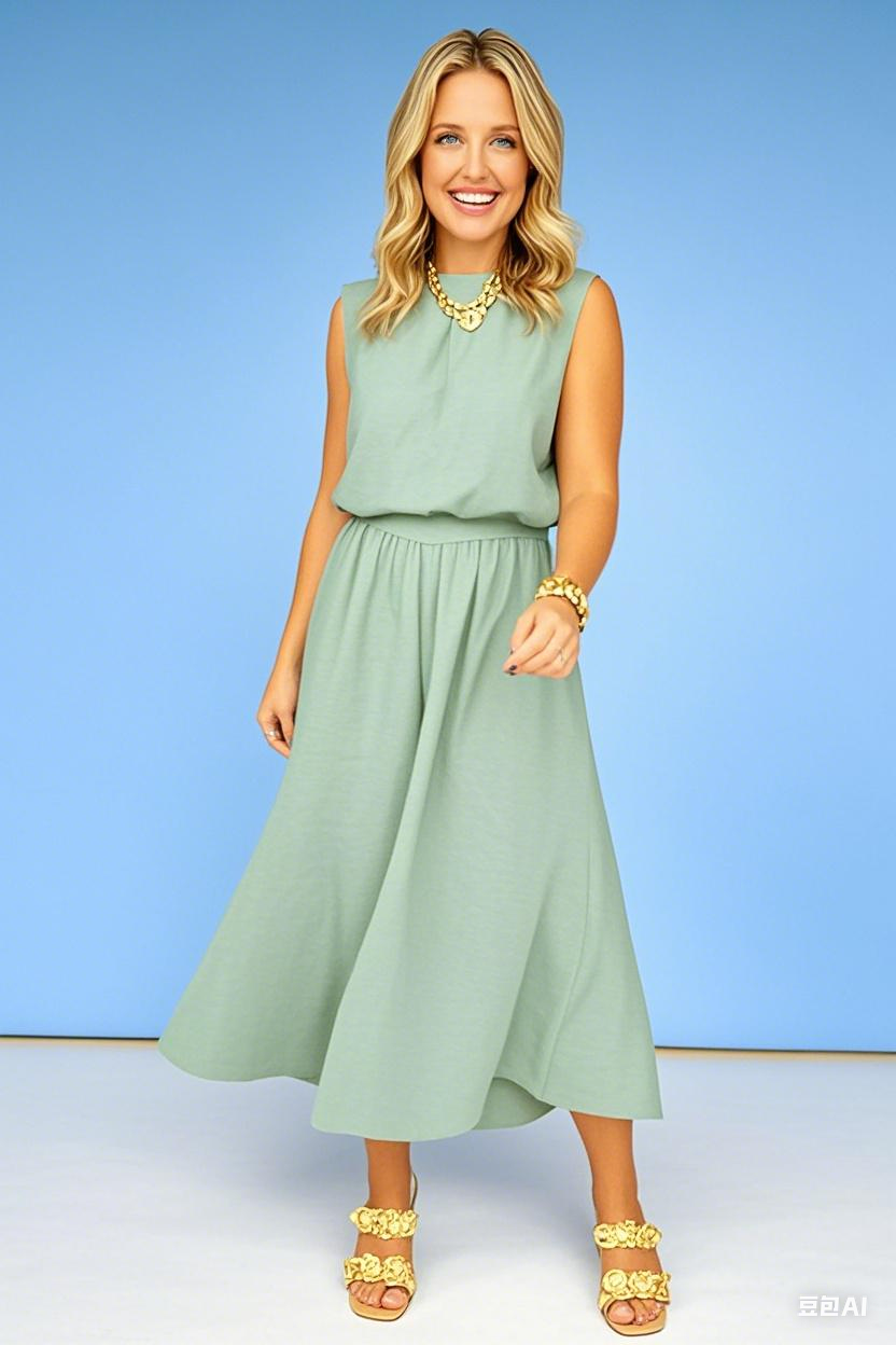 Orchid Front Pleat Back Elastic Wide Leg Pants