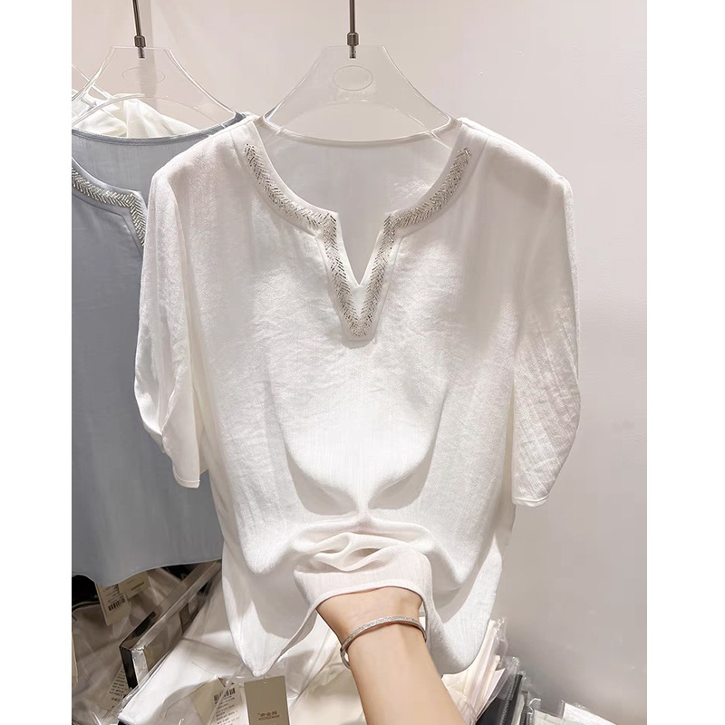 Women's Linen V-Neck Comfortable Tops