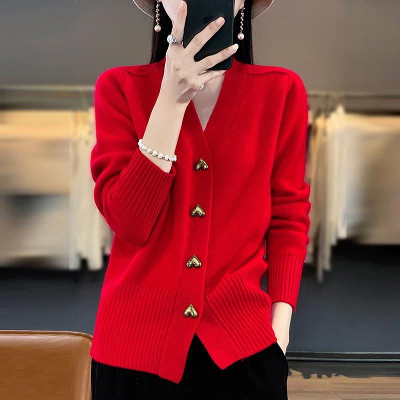 🔥2025 New Arrival Sale 46%🔥 - Women's V-Nack Cashmere Sweater