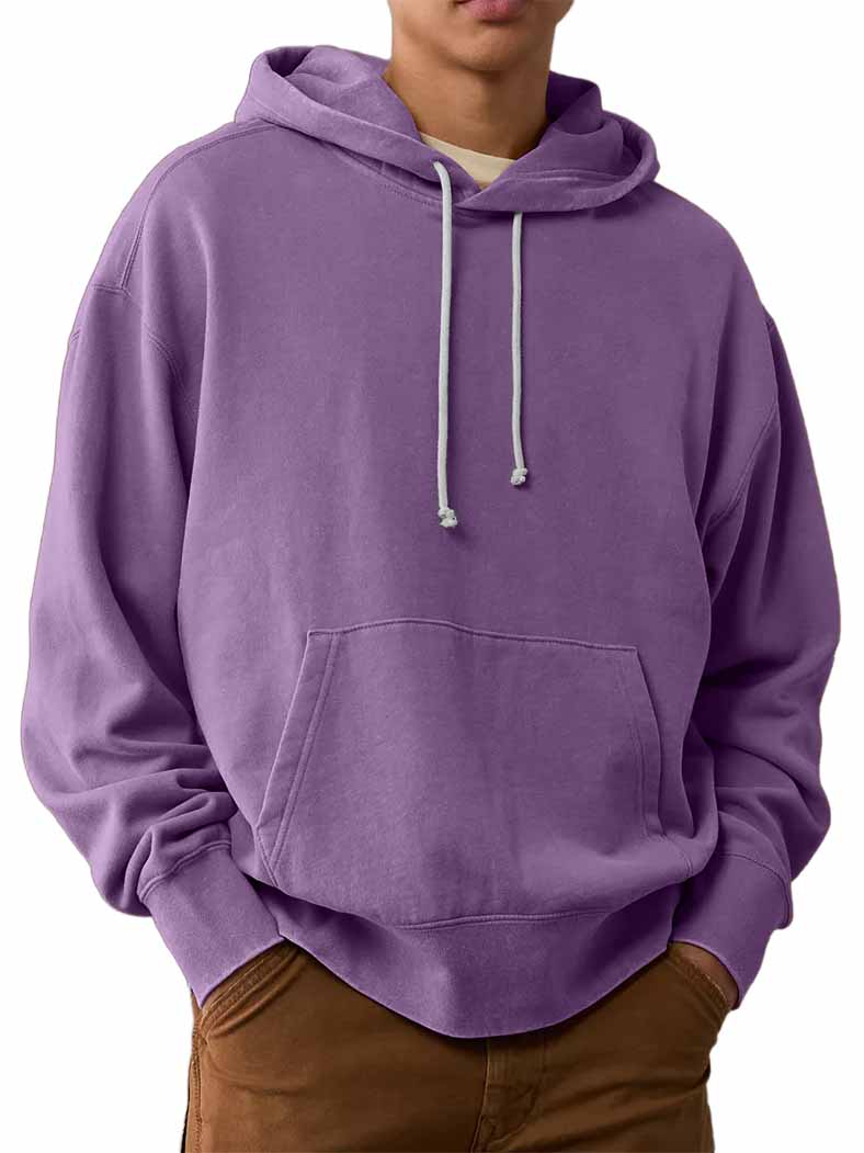 Men's Washed Old Cotton Outdoor Hooded Sweatshirt