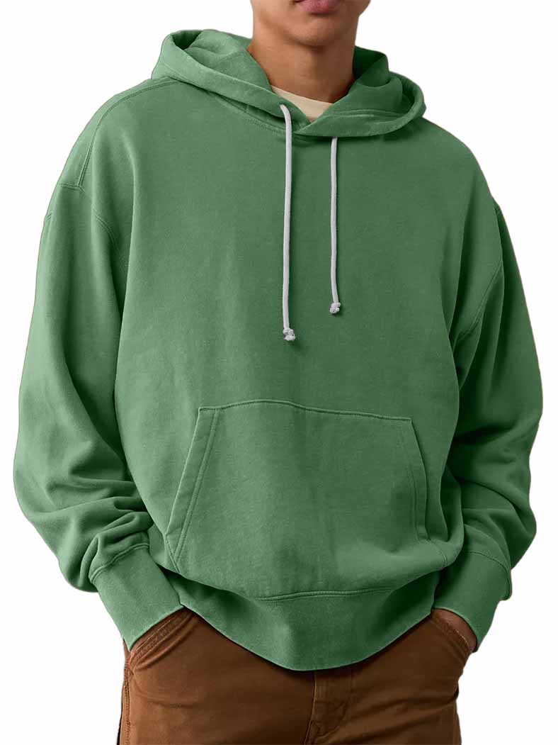 Men's Washed Old Cotton Outdoor Hooded Sweatshirt
