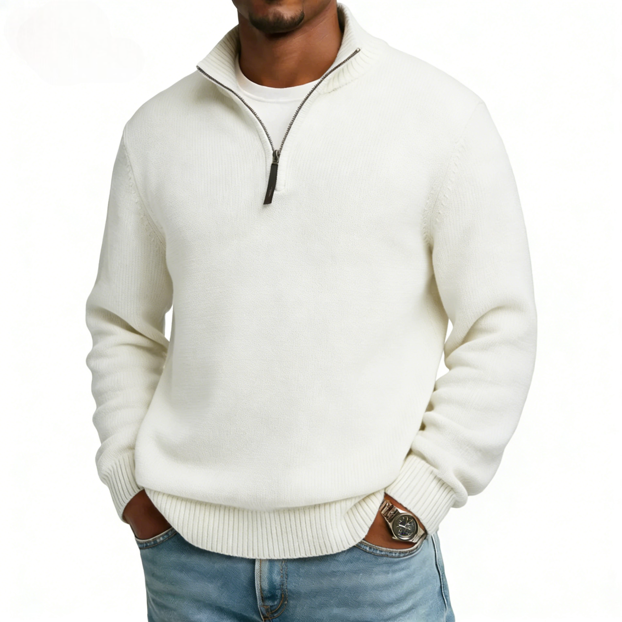 💥2026 NEW ARRIVAL💥Discount Sale 46%🔥-Zip Cashmere Turtleneck Sweater