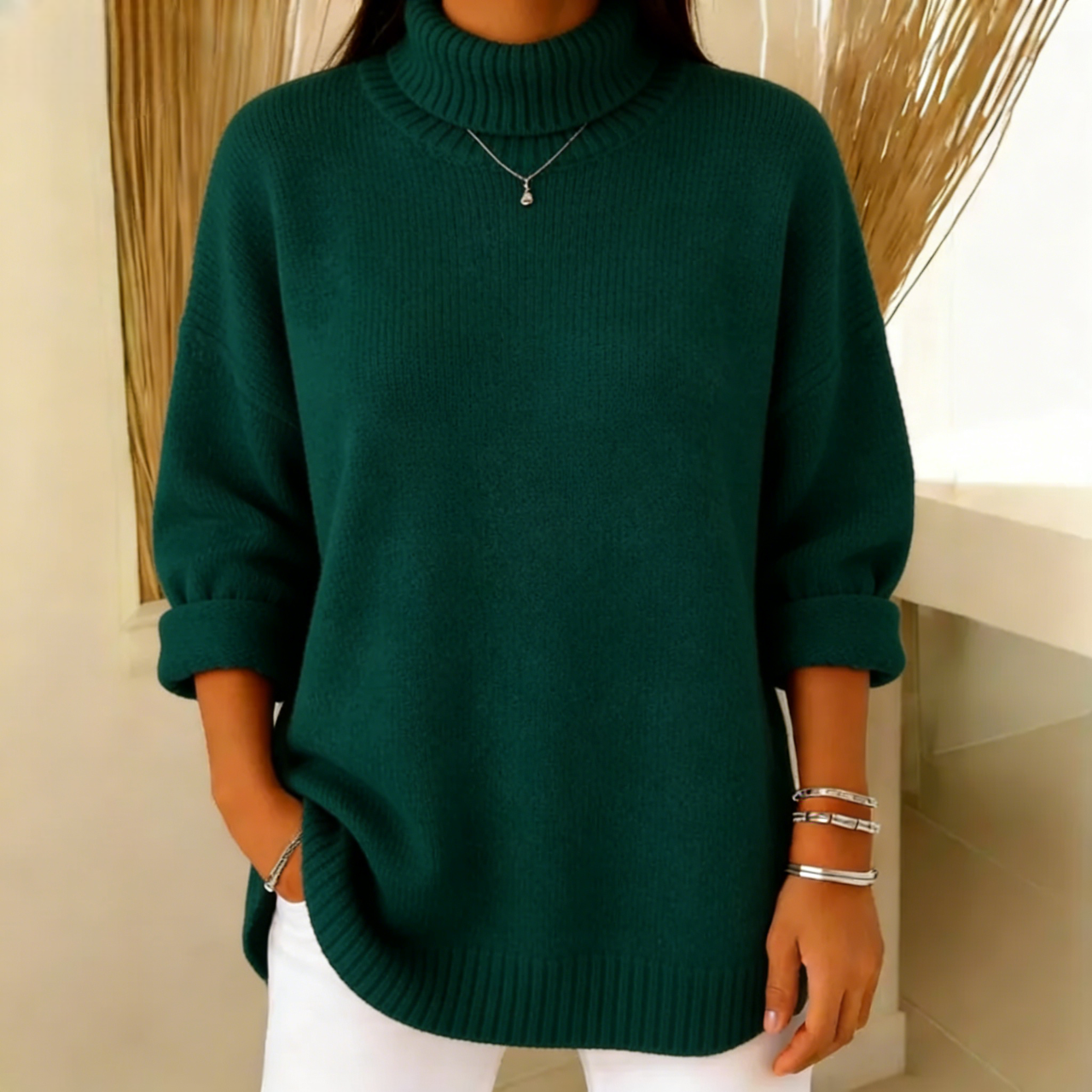 🔥Discount Sale 46%🔥- Cashmere Turtleneck Sweater